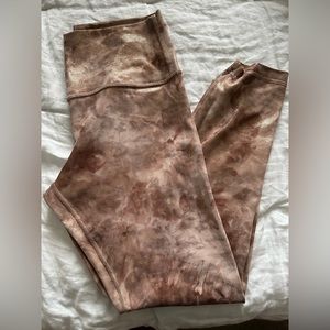 Lululemon Align High Rise 25”- Diamond Dye Misty Shell Cacao Diffuse Dot Foil